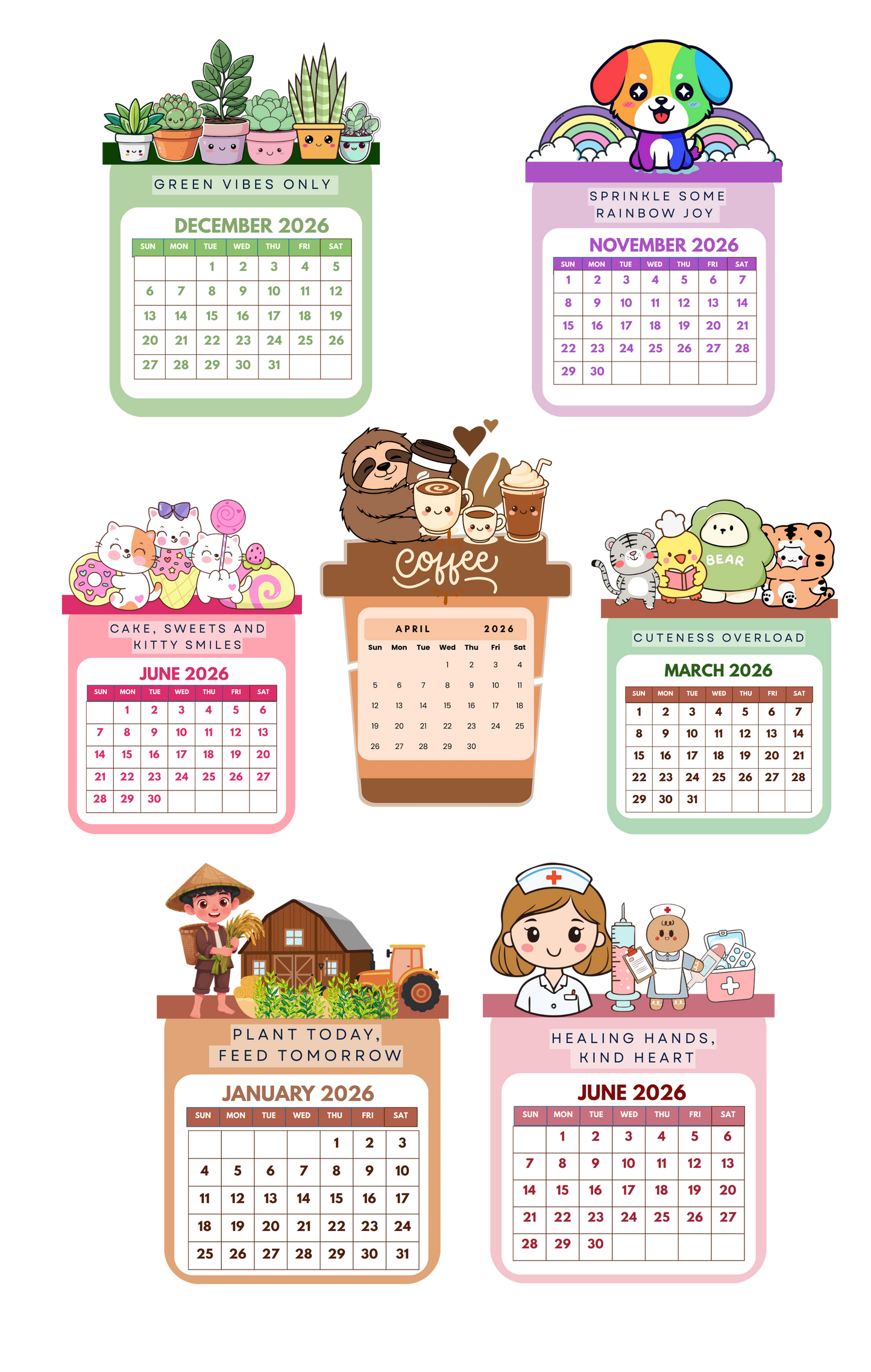 Desk Buddy Minis Calendar