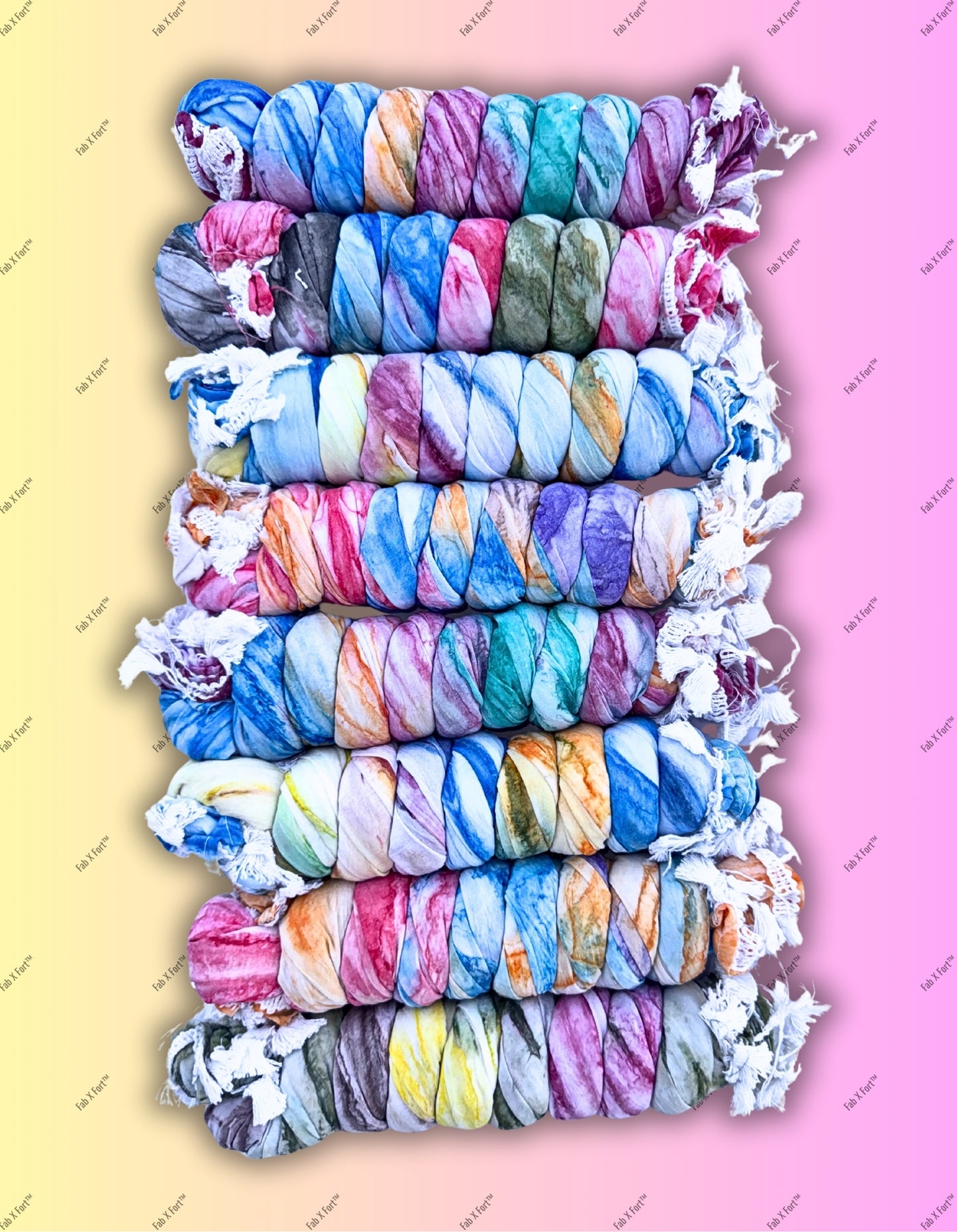 🌸 Handcrafted Tie-Dye Scarves for Women