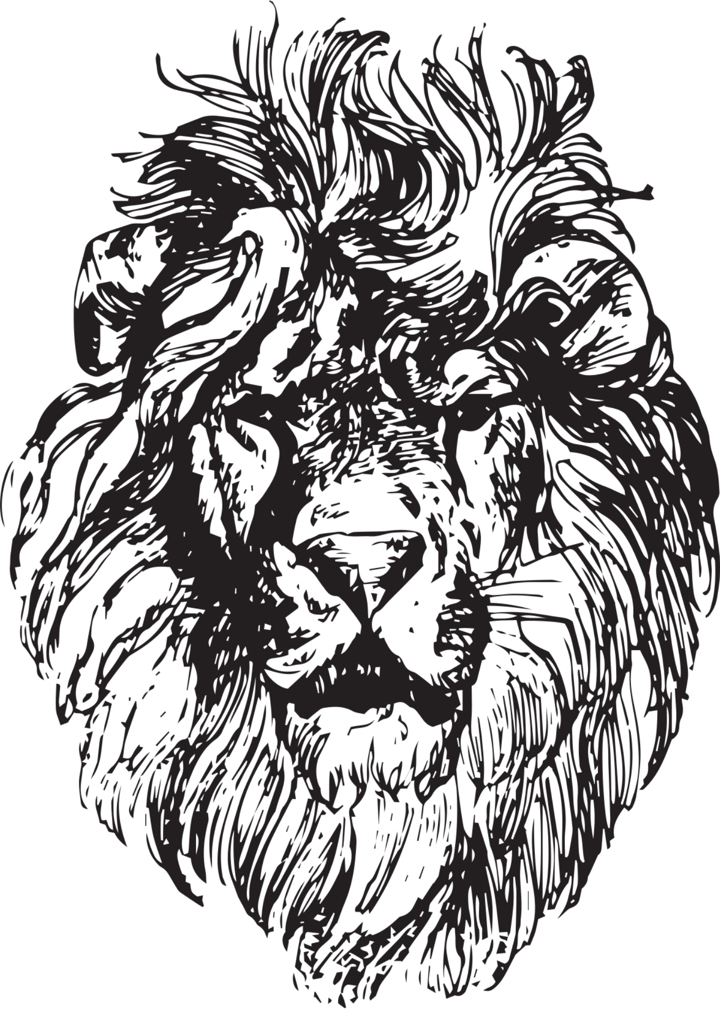 Majestic Lion Sketch – Premium Graphic T-Shirt