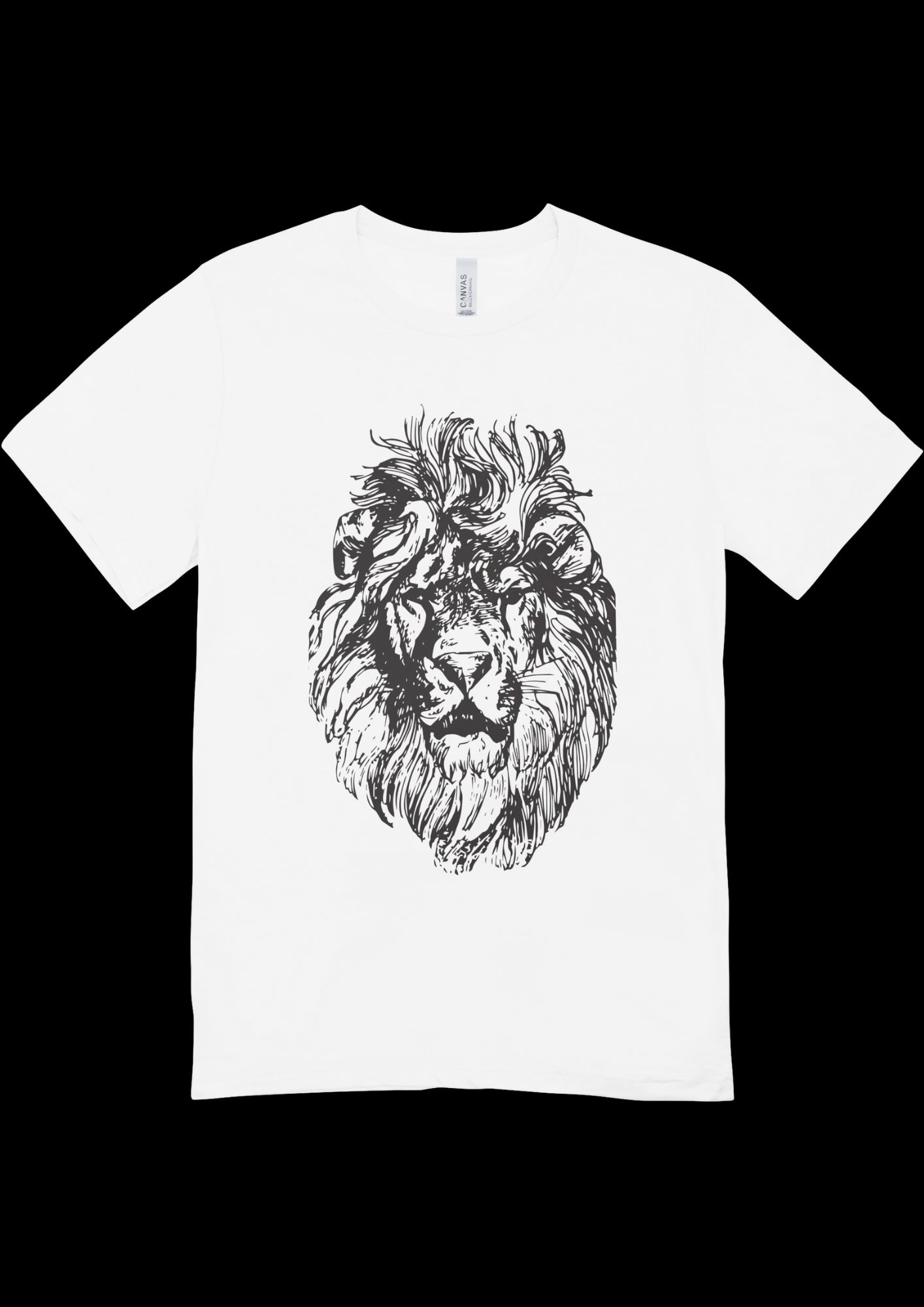 Majestic Lion Sketch – Premium Graphic T-Shirt