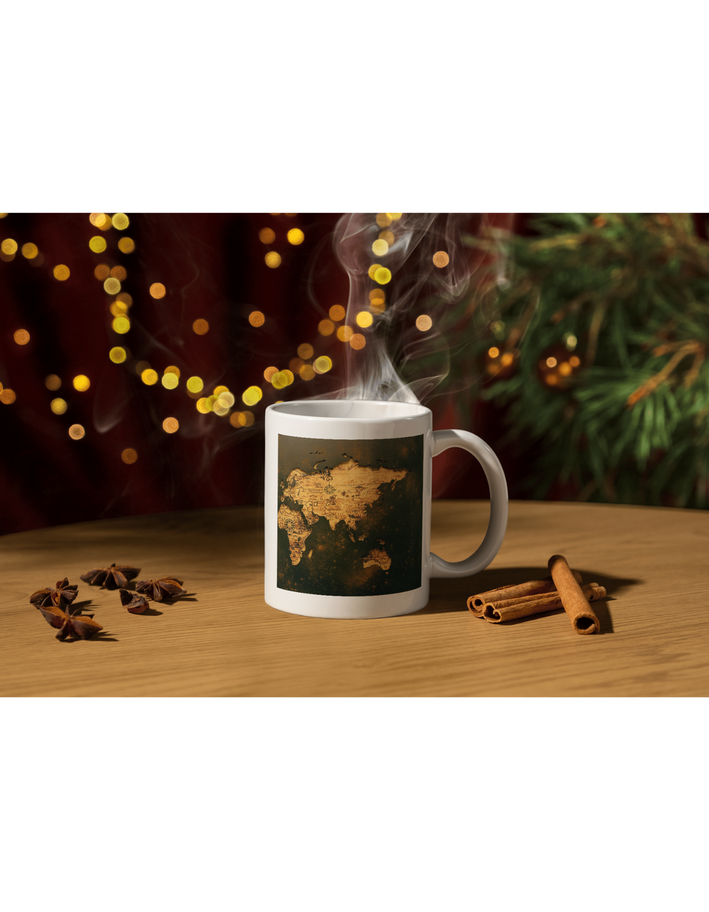 VINTAGE WORLD MAP MUG